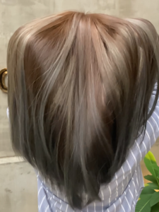 挑染、手刷染