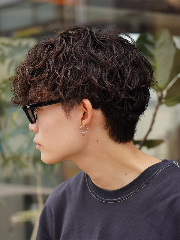 男生髮型推薦-日系螺旋捲髮